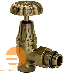 Вентиль угловой 1/2", для радиатора "ретро", цвет бронза SR Rubinetterie