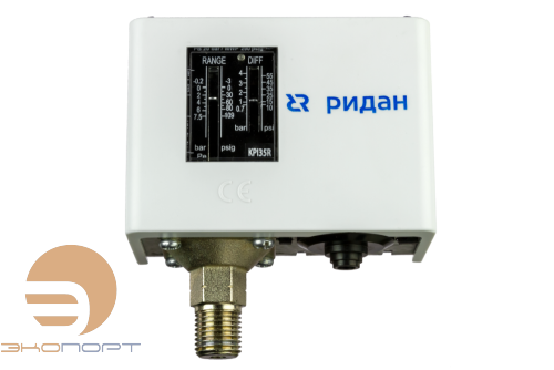 Реле давления KPI 35R ( -0,2...8 бар) диф.(0,4…1,5 бар) G1/2А, авт. сброс, Ридан