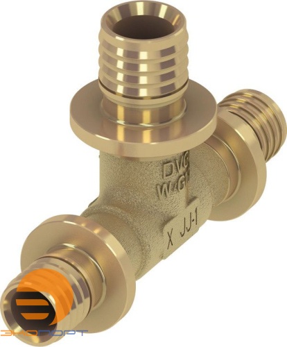 Тройник 32-25-25 латунь TECE