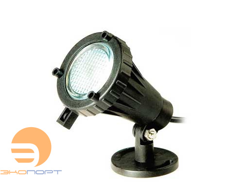 Светильник пластик. 20Вт/12В с кабелем 2х0,75мм2, L7,5м, б/трансф.