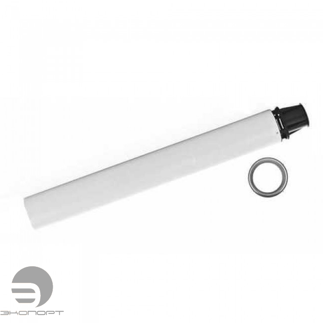 Труба коаксиальная с наконечником 1,00м DN80/125 (PPs)