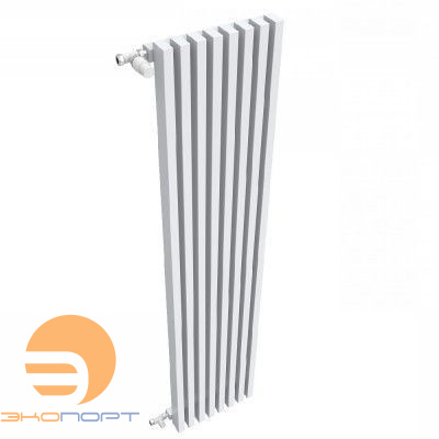 Радиатор QUADRUM 60 V 1250-6 RAL 1Т104S9016 белый муар