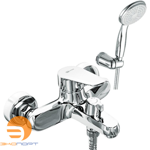 Смеситель для ванны POINT (с лейкой и шлангом) хром LEMARK