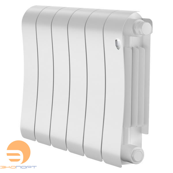 Радиатор биметаллический Infinity Bianco Traffico 300/87  6 секции VR80 (нижнее правое) белый Royal Thermo