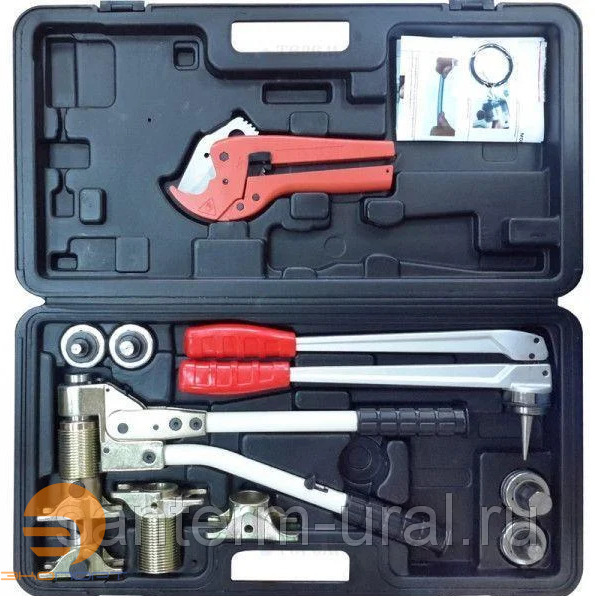 Комплект механического инструмента для труб PEX и аксиальных фитингов (16, 20, 16 Al, 20 Al) STOUT