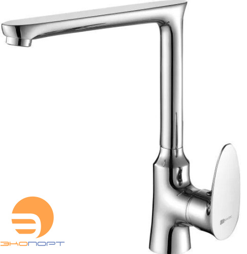 Смеситель для кухни NERO с высоким поворотным изливом, хром, Lemark
