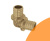 Отвод 12*2/12*2 латунь Push KAN-therm