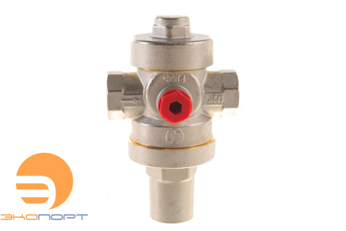 Редуктор давления 3/4" поршневого типа, с отв. под манометр хромированный Giacomini