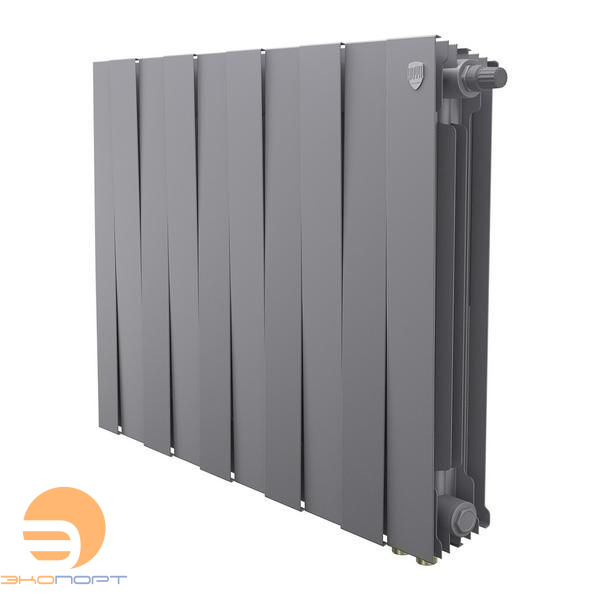 Радиатор биметаллический PianoForte Silver Satin VDR80 500/100  10 секций Royal Thermo