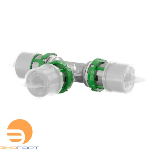 Тройник 16-20-16 латунь, пресс Comap