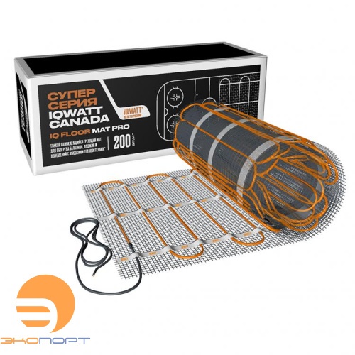 Мат электрический IQ FLOOR MAT PRO -  5 м2  200Вт/м2