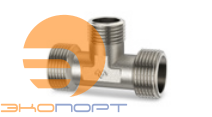 Тройник переходной НР 3/4х1/2х3/4 (никель) Varmega