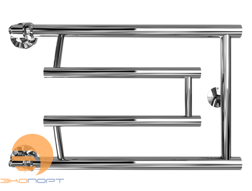 Полотенцесушитель C primo 32/50 см 1"-3/4"-1/2" хром, боковое подключение, Водяной (К0), ДВИН