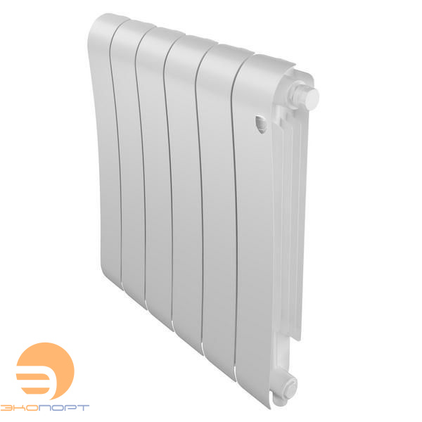 Радиатор биметаллический Infinity Bianco Traffico 500/87  6 секции VR80 (нижнее правое) белый Royal Thermo
