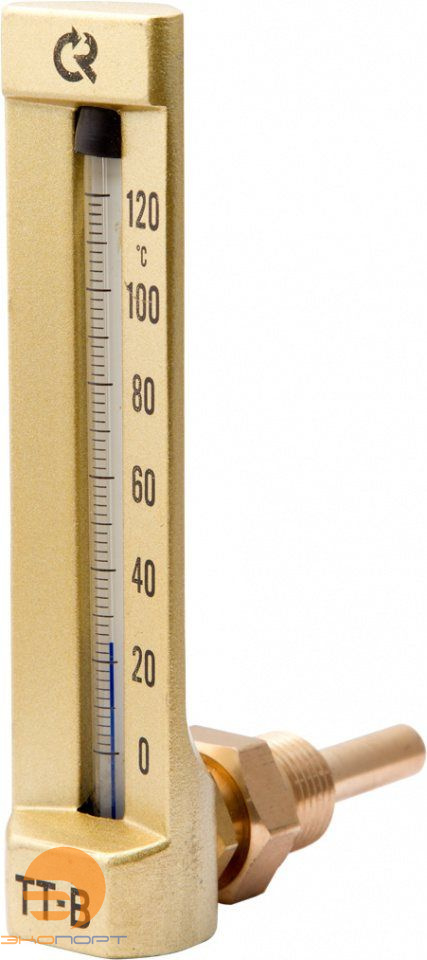 Термометр жидкостный виброустойчивый угловой TT-B - 150/64.У11 G1/2" (0...+160С)