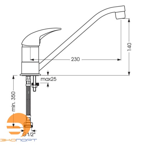 Смеситель для кухни ORION, VIDIMA