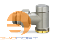 Узел нижнего подключения 1/2x3/4Ek угловой раздельный серый Varmega