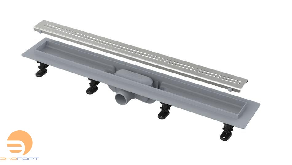 Водоотводящий  желоб пласт.в комплекте (решетка, ножки,гидроизоляция) 550 мм ALCA PLAST (APZ9 Simple)