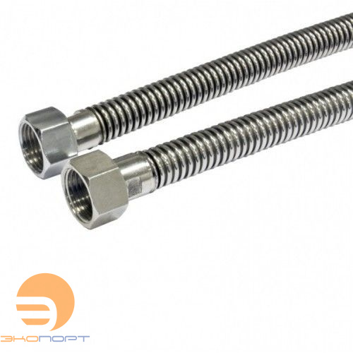 Подводка гибкая, газ, сильфонного типа 1/2" в-в, 120 см (AYVAZ)