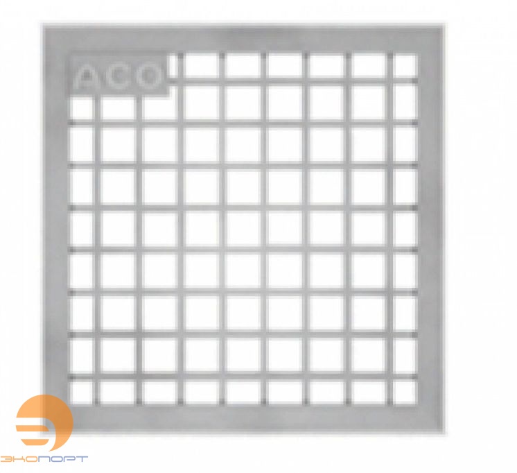 Решетка из оцинкованной стали ячеистая для дождеприемника SELF АСО