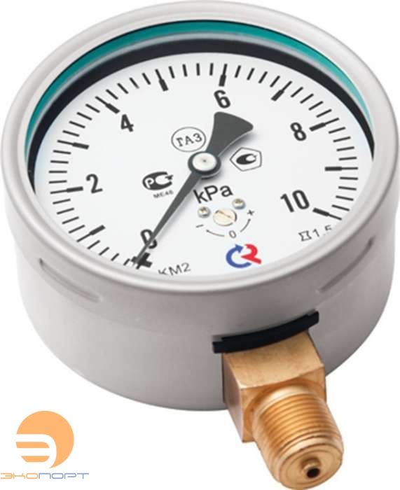 Напоромер КМ-22Р (0...10кПа) G1/2", 100мм, кл.т.1,5