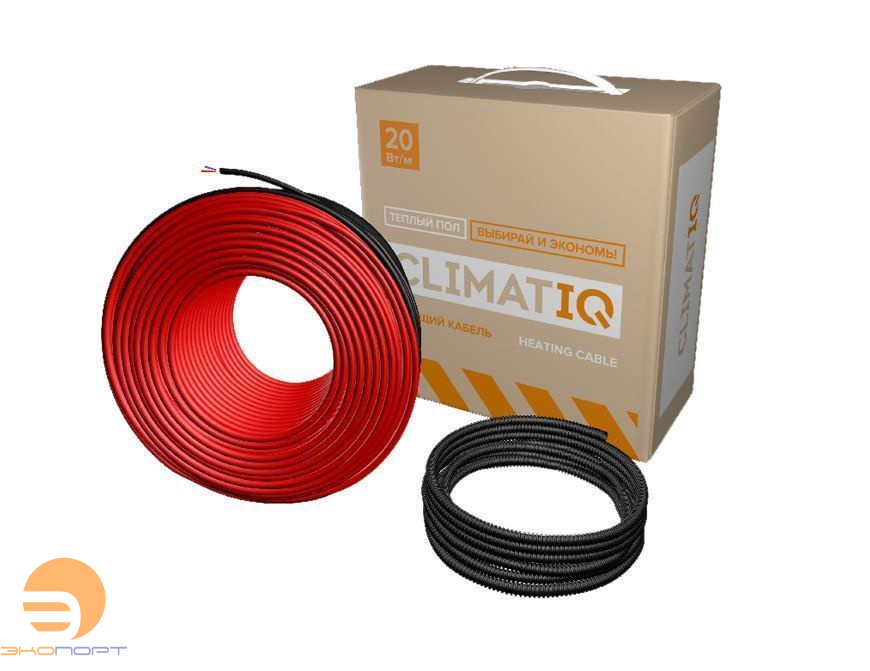 Кабель греющий CLIMATIQ CABLE (20 Вт/мп)  15 м  (2м/кв, шаг укладки 13 см)