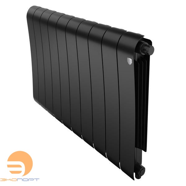 Радиатор биметаллический Infinity Noir Sable 500/87 10 секции VR80 (нижнее правое) черный Royal Thermo