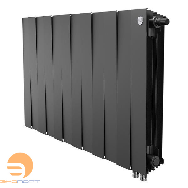 Радиатор биметаллический PianoForte Noir Sable VDR80 500/100  12 секций Royal Thermo