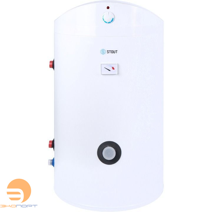 Бойлер косвенного нагрева напольный 100 л. эмаль (гар. 5 лет на бак, 2 года) STOUT