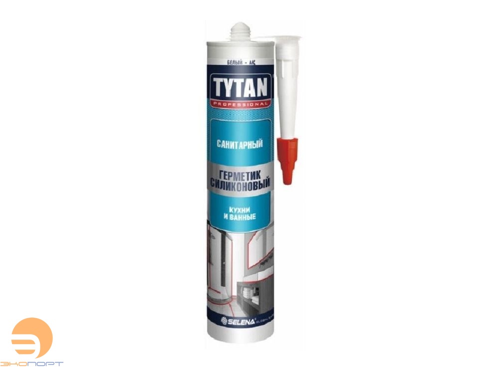 Герметик TYTAN Силикон. санитарный бел. 280мл