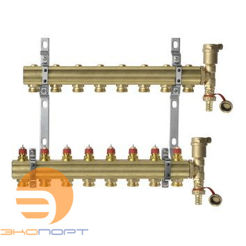 Комплект коллекторов  FHF-8 set  вент. вставки латунь 