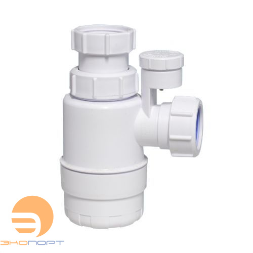 Сифон бутылочный (1 1/4"'x40мм) без выпуска с венти. клапаном; Ду=32мм McAlpine