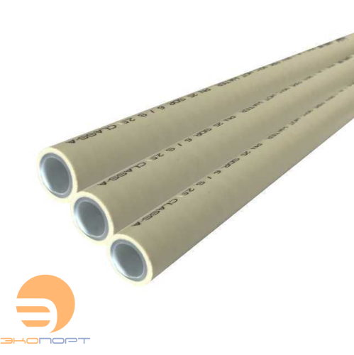 Труба PN 25 40 AL-Super PPRC серый KALDE