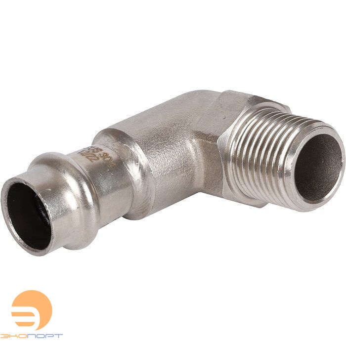 Отвод 15х1/2 НР нерж. Rommer