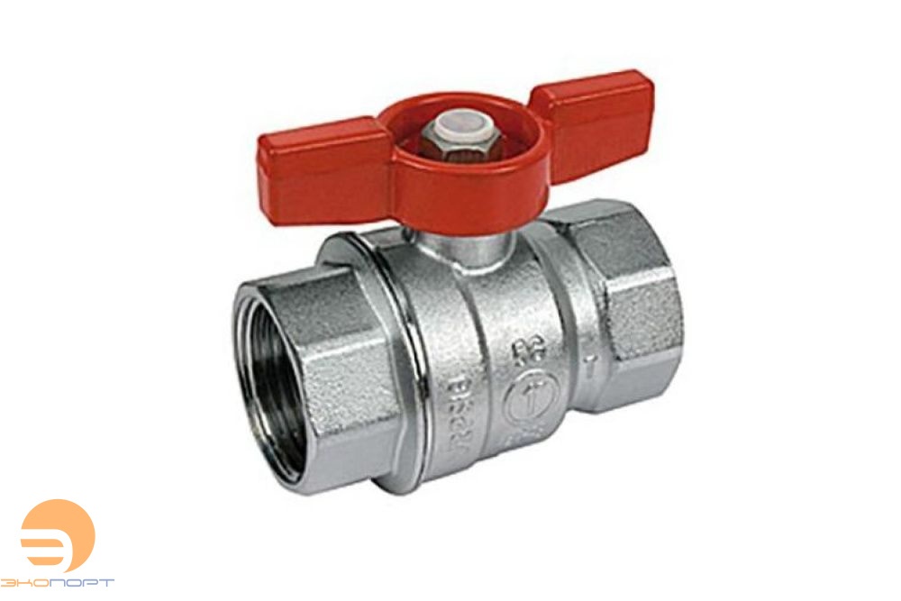 Кран шаровой ВВ 1 1/4" (бабочка) Gekon