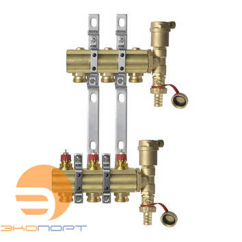 Комплект коллекторов  FHF-3 set вент. вставки латунь