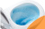 Унитаз подвесной безободковый (Антивсплеск)Teramo в комплекте с сидением микролифт Белый Azario