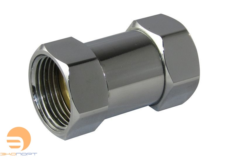 Сгон прямой (американка) для полотенцесушителя 1 х 1/2 ВВ ХРОМ (SANITAN) SMART