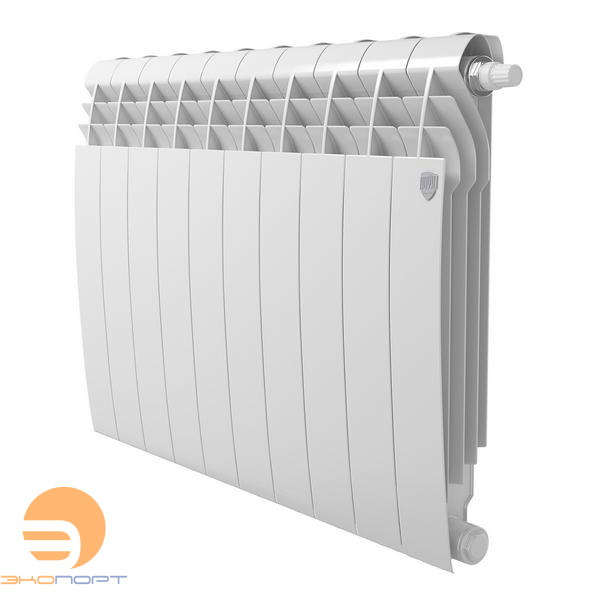 Радиатор биметал. BiLiner Bianco 500/87 VR80 10 секций (белый, нижнее подключение) Royal Thermo