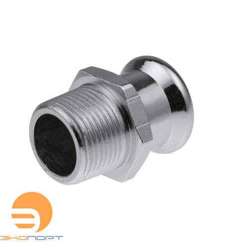 Соединитель 28*R1 НР C1405 press KAN-Therm Steel