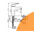 Смеситель д/рак. Slimline II Vessel IDEAL STANDARD