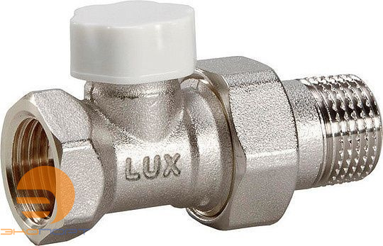 Клапан запорный линейный для стальных труб 1/2" DD 21 Luxor tekna