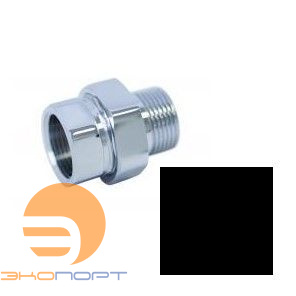 Комплект Американка прямая 1"х1/2" г/ш Черный муар, INDIGO (2шт)