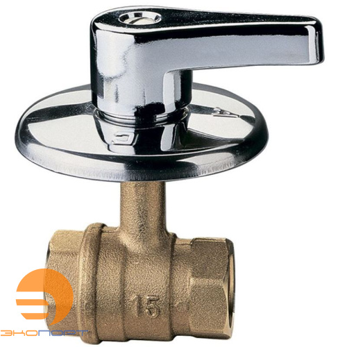 Кран шаровой скрытой проводки ВВ  1/2" (рукоятка-флажок ХРОМ) ITAP