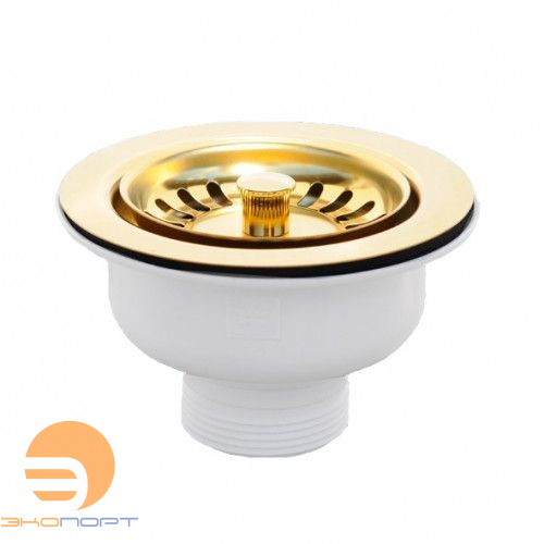 Выпуск для кухонной мойки (d=113мм, выход 1 1/2) ЗОЛОТО McAlpine