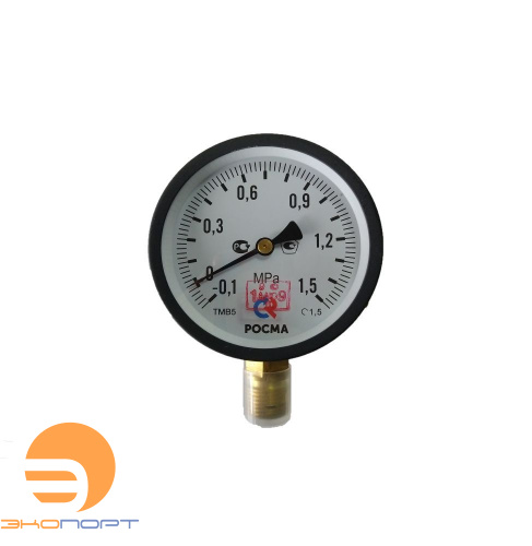 Мановакуумметр ТМВ-510Р.00 (-0,1..1,5 МПа) G1/2", кл.т.1.5 