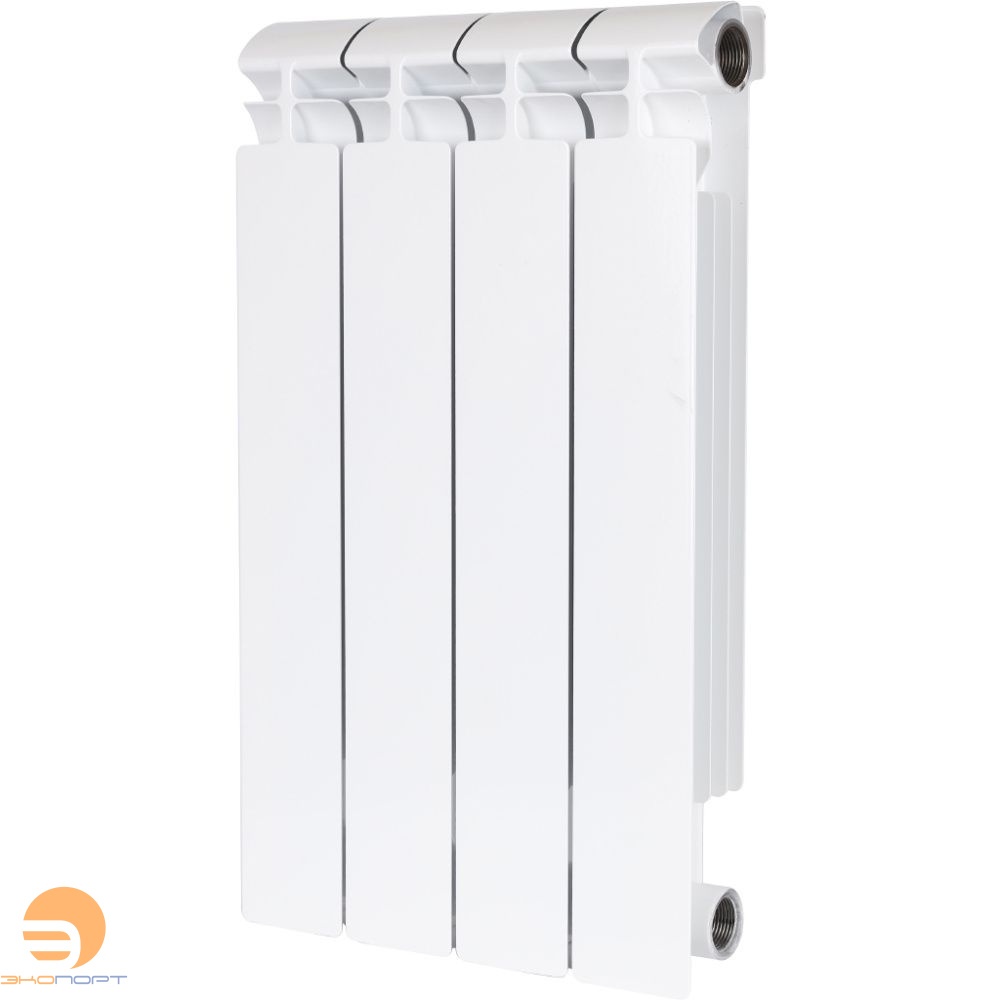 Радиатор биметаллический Alpha 500/80 4 секции боковое подключение STOUT