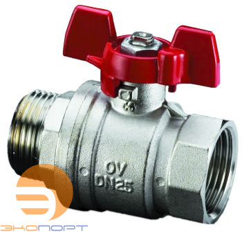 Кран шаровой DN 25 (Н-В, флюгель) Oventrop