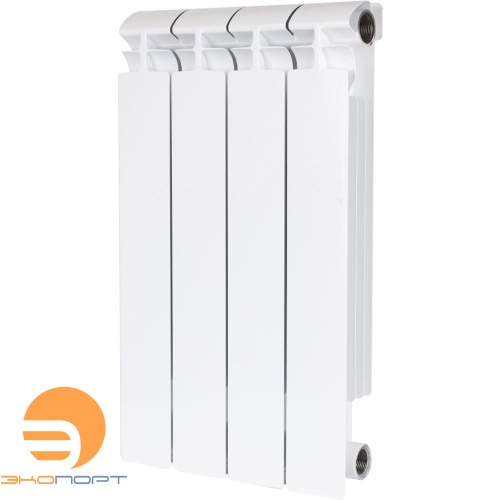 Радиатор биметаллический Alpha 500/80 4 секции боковое подключение STOUT