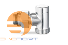 Узел нижнего подключения 1/2x3/4Ek угловой раздельный хром Varmega